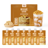 Flimeal Brown 17 Grains Protein Shake Pouch, With Crunchy Protein Balls (7 Packs X 1.59 oz)