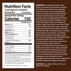 Flimeal Chocolate Protein Shake Pouch, With Crunchy Protein Balls (7 Packs X 1.59 oz)
