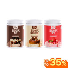 Flimeal Sweet Daily Bulk Trio Protein Shake Bundle: Strawberry, Chocolate & Dolce Latte, Meal Replacement With Crunchy Protein Balls