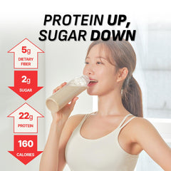 Flimeal Black Sesame Protein Shake, With Crunchy Protein Balls (22.22oz).