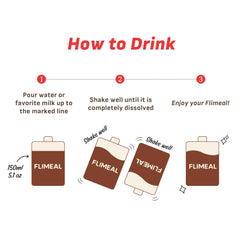 Flimeal Dolce Latte Protein Shake Pouch, With Crunchy Protein Balls (7 Packs X 1.59 oz)
