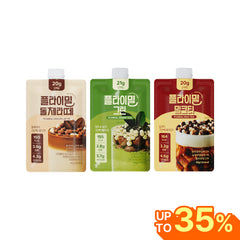 Flimeal Cafe Selection 7p Trio Protein Shake Bundle: Milk Tea, Dolce Latte & Matcha, Meal Replacement With Crunchy Protein Balls