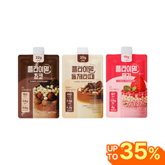 Flimeal Sweet Daily 7p Trio Protein Shake Bundle: Strawberry, Chocolate & Dolce Latte, Meal Replacement With Crunchy Protein Balls