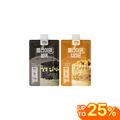 Flimeal Nutty 7P Duo Protein Shake Bundle: Black Sesame & Brown 17 Grains, Meal Replacement With Crunchy Protein Balls
