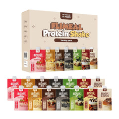 Flimeal Protein Shake Variety Pouch, With Crunchy Protein Balls (14 Servings, 7 Flavor Variety Pack).