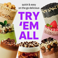 Flimeal Protein Shake Variety Pouch, With Crunchy Protein Balls (14 Servings, 7 Flavor Variety Pack).