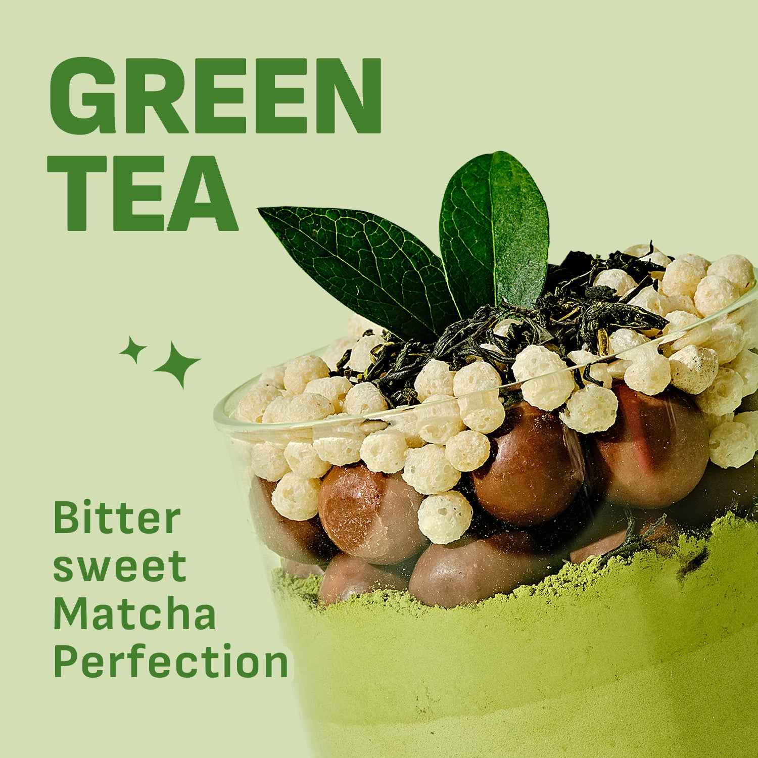 Flimeal GreenTea Matcha Protein Shake Pouch, With Crunchy Protein Balls (7 Packs X 1.59 oz)